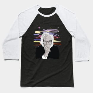 Isaac Asimov Portrait Baseball T-Shirt